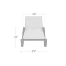 DecoScapes Atlantic Sled Chaise With Arms