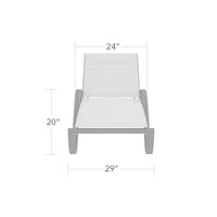 DecoScapes Atlantic Sled Chaise With Arms