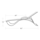 DecoScapes Atlantic Sled Chaise With Arms