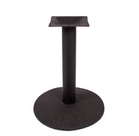 BFM Seating Travis 18"/22"/30" Round Dining/Bar Height Base 3"/4" Column - Sand Black