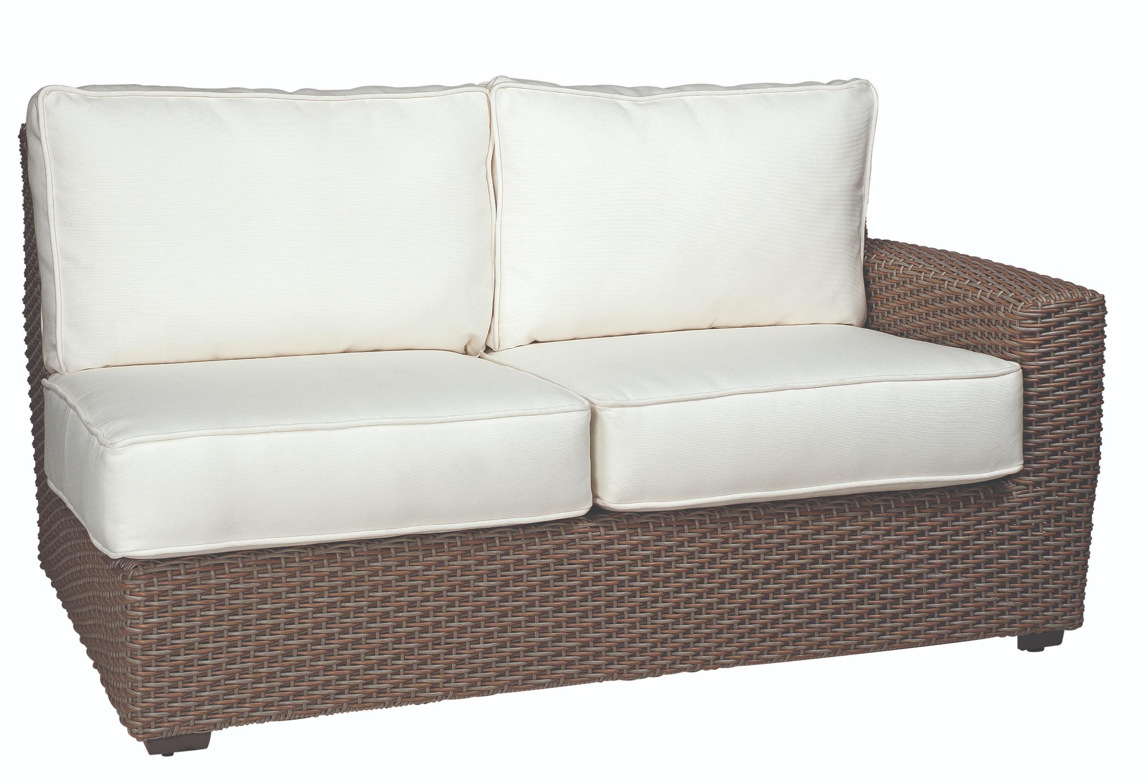 Woodard Augusta Left/Right Arm Wicker Loveseat