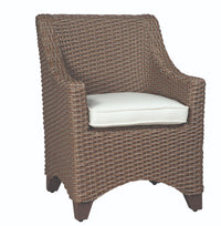 Woodard Augusta Wicker Dining Arm Chair