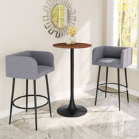 Zuo Modern Auray Bar Table in White/White&Gold/Brown