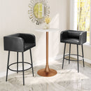 Zuo Modern Auray Bar Table in White/White&Gold/Brown