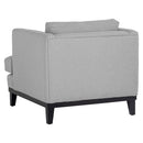 Sunpan Kaius Armchair in Limelight Oat / Limelight Silver