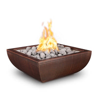The Outdoor Plus Avalon Hammered Copper & Stainless Steel Fire Bowl