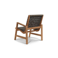 Curated Maison Axelle Teak Outdoor Woven Chat Armchair
