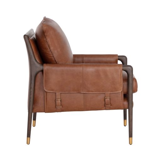 Sunpan Mauti Lounge Chair Brown - Shalimar Tobacco Leather