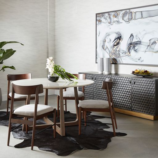 Sunpan Madison Dining Chair Abbington Navy / Bravo Ash / Polo Club Stone