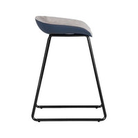 Sunpan Skylar Counter Stool - Polo Club Muslin-Dillion Cream / Polo Club Stone-Dillion Thunder