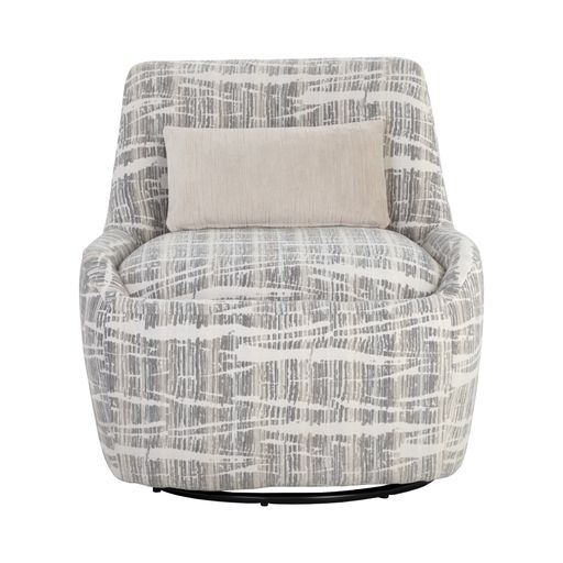 Sunpan Taira Swivel Lounge Chair - Shade Driftwood / Navarro Stone