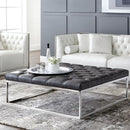 Sunpan Sutton Ottoman - Cantina Magnetite
