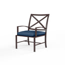 Sunset West La Jolla Aluminum Dining Chair with Cushion