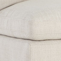 Sunpan Glenrose Wheeled Dining Chair in Effie Linen / Effie Smoke