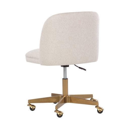 Sunpan Kenna Office Chair in Belfast Navy / Belfast Oatmeal