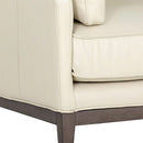 Sunpan Mackenzie Armchair - Astoria Cream Leather