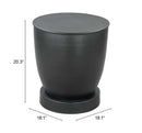 Zuo Modern Baku Side Table Black
