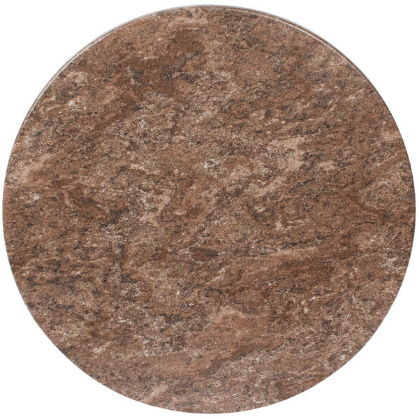 BFM Seating SoHo Round Table Top In Baltic Brown/Barn Wood/Rustic Gray/Gray Slate/Silver Mist