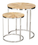 Zuo Modern Bari Nesting Table Set Natural