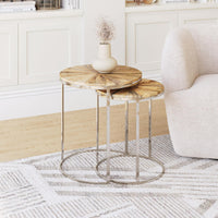 Zuo Modern Bari Nesting Table Set Natural