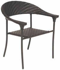 Woodard Barlow Stackable Dining Arm Chair - With Cushions