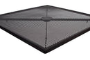 BFM Seating Barnegat Galvanized Micro-Mesh Steel Table Top - Black