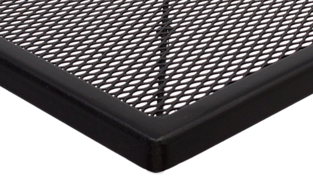 BFM Seating Barnegat Galvanized Micro-Mesh Steel Table Top - Black