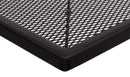 BFM Seating Barnegat Galvanized Micro-Mesh Steel Table Top - Black