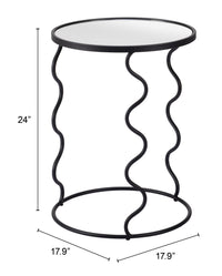 Zuo Modern Bastia Side Table in Black
