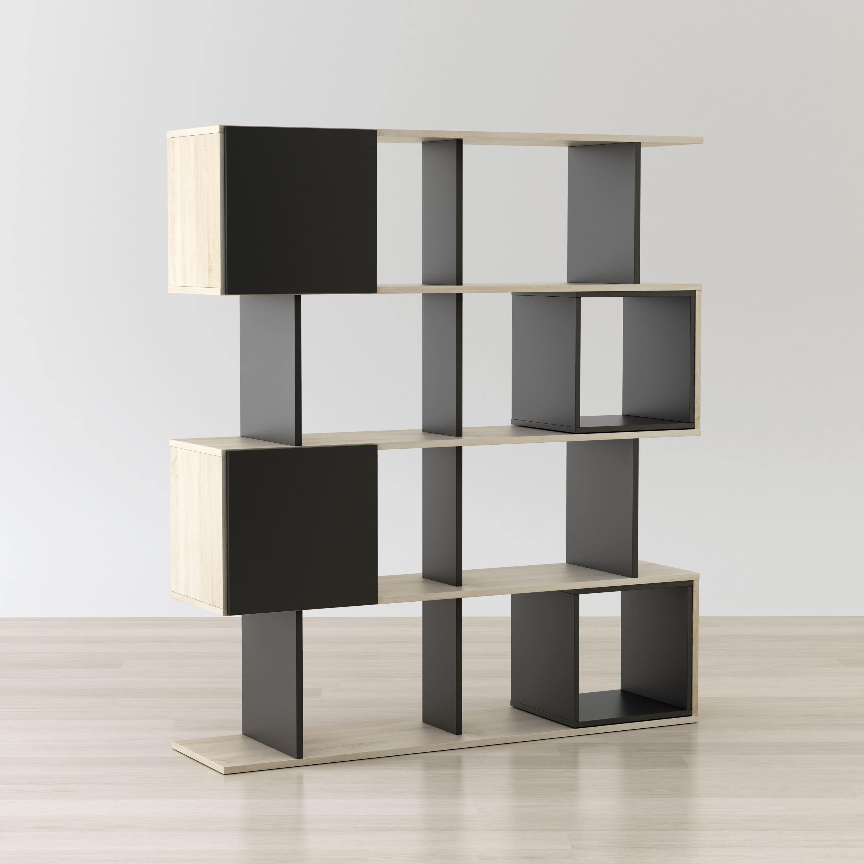 Anderson Teak Alliance Geometric Bookcase