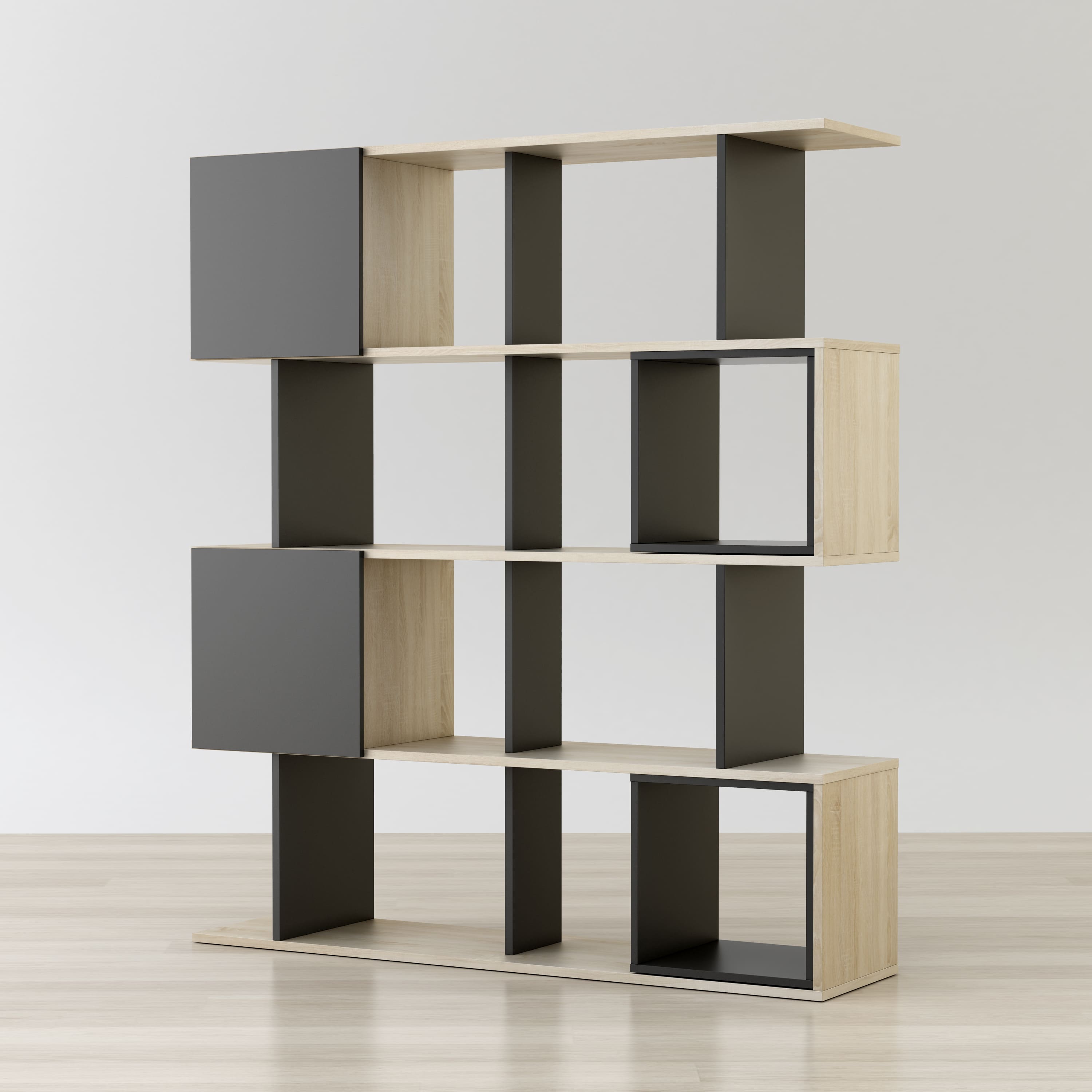 Anderson Teak Alliance Geometric Bookcase