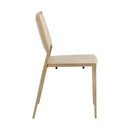 Sunpan Odilia Stackable Dining Chair Bravo Cream / Bravo Portabella - Set of Two