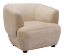 Zuo Modern Bekker Accent Chair in Golden Beige