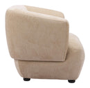 Zuo Modern Bekker Accent Chair in Golden Beige