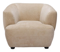 Zuo Modern Bekker Accent Chair in Golden Beige