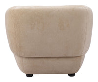 Zuo Modern Bekker Accent Chair in Golden Beige