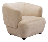 Zuo Modern Bekker Accent Chair in Golden Beige