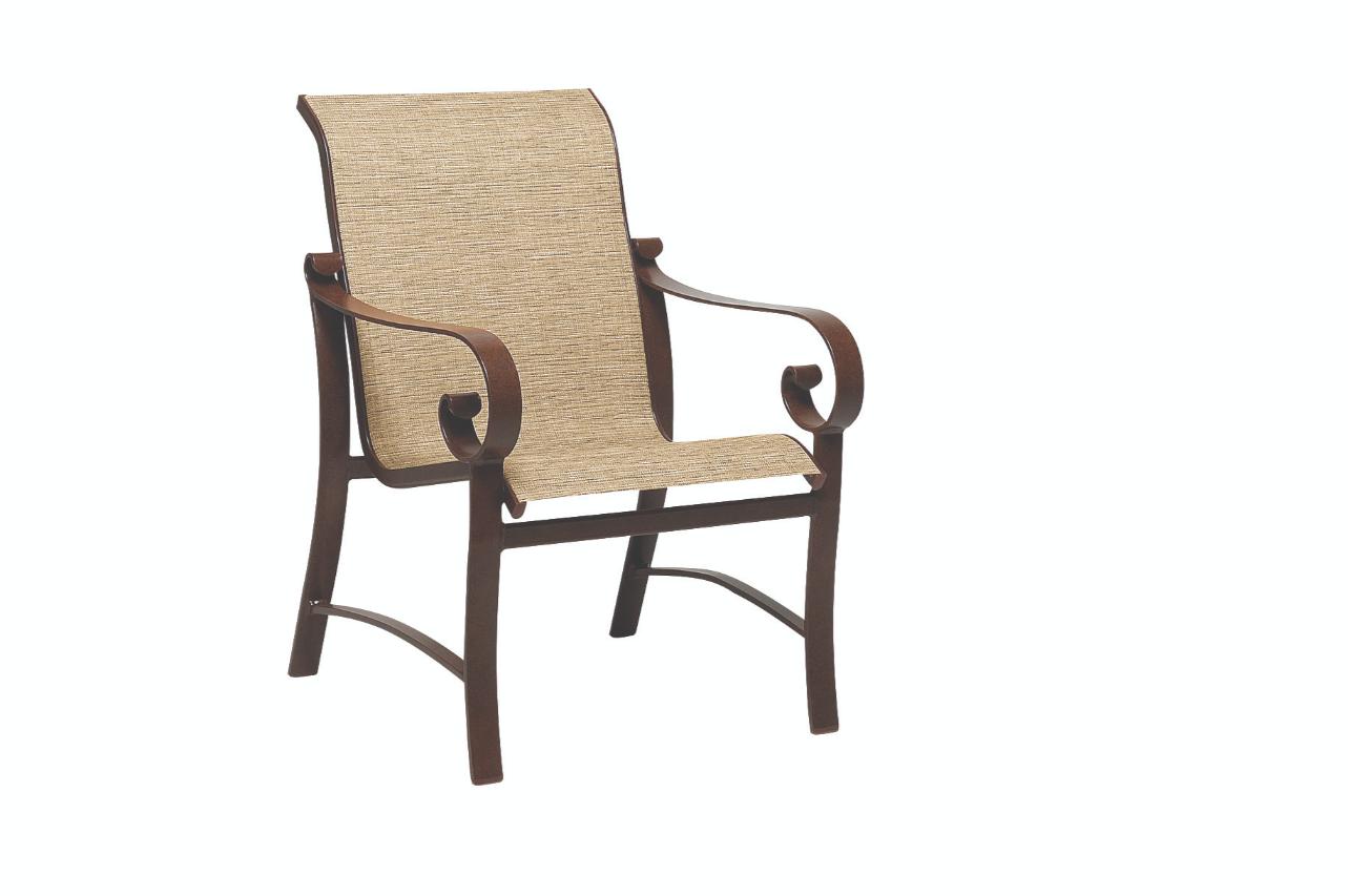 Woodard Belden Sling Dining Arm Chair