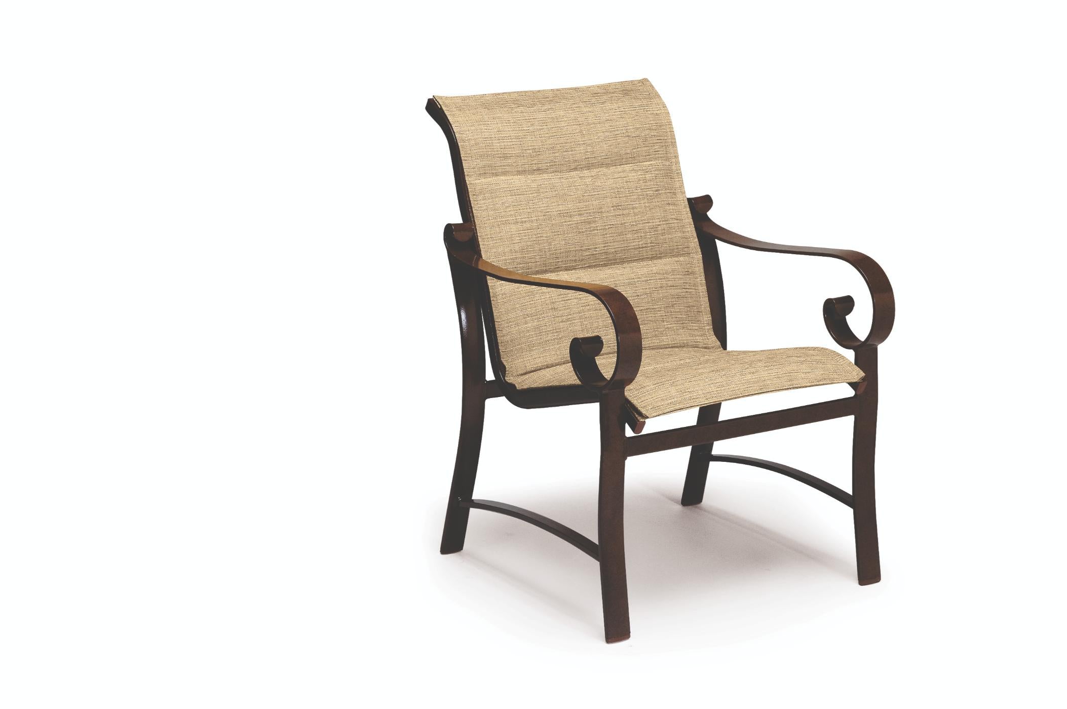 Woodard Belden Padded Sling Dining Arm Chair