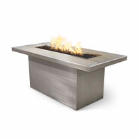 The Outdoor Plus Bella Linear 48" x 30" Stainless Steel Fire Pit