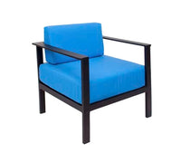BFM Seating Belmar Armchair Black/Soft Gray Frame - No Cushions