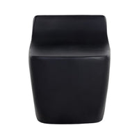 Sunpan Ledger Stool in Ash Grey Wood Look / Black / White