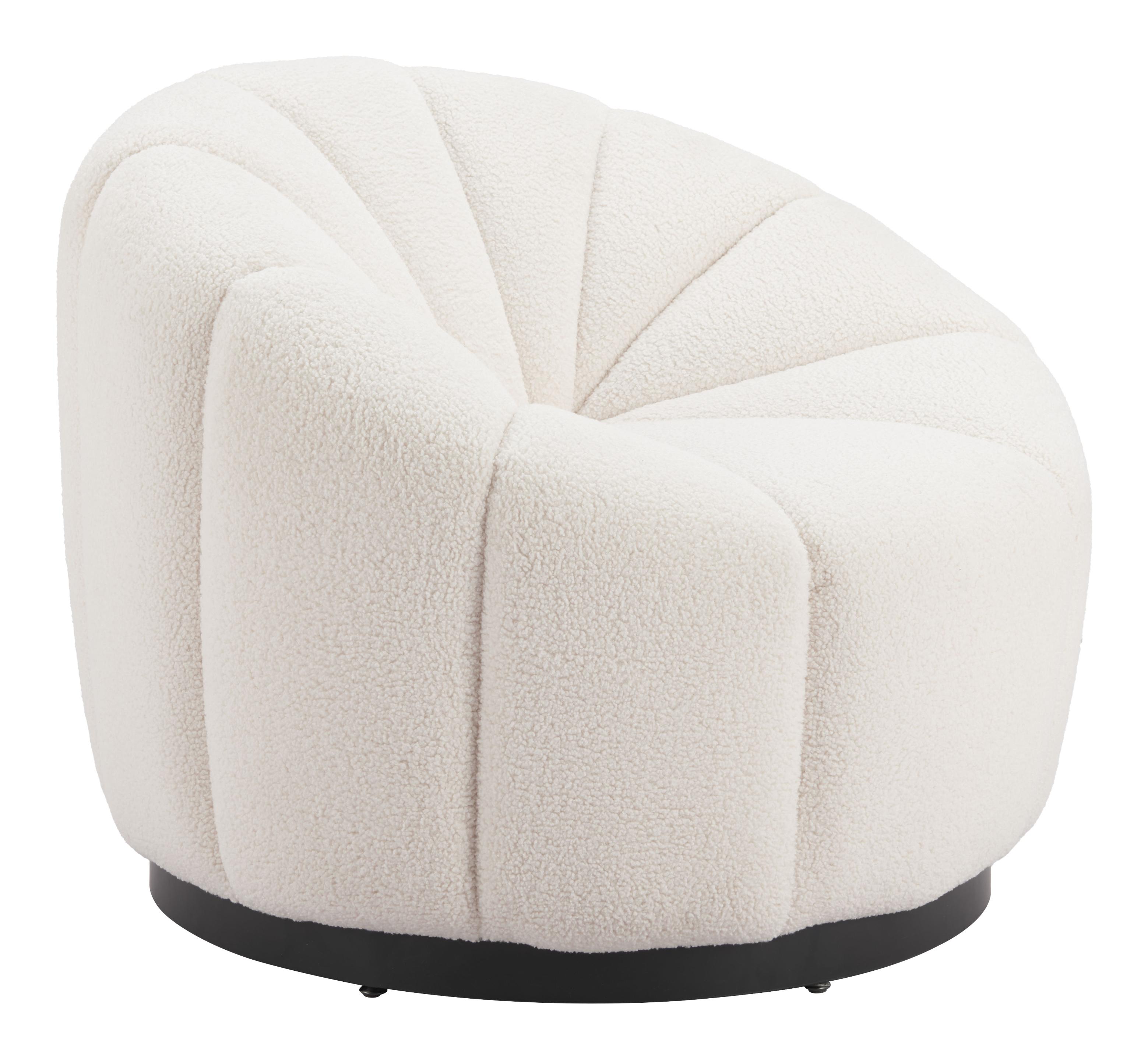 Zuo Modern Bhutan Accent Chair in Cream