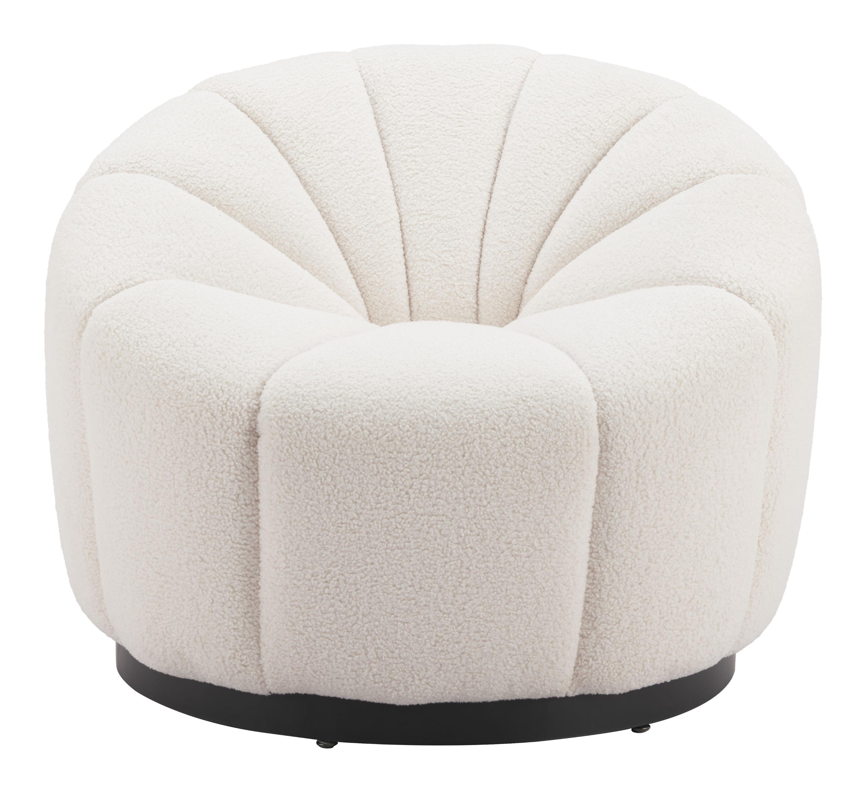Zuo Modern Bhutan Accent Chair in Cream
