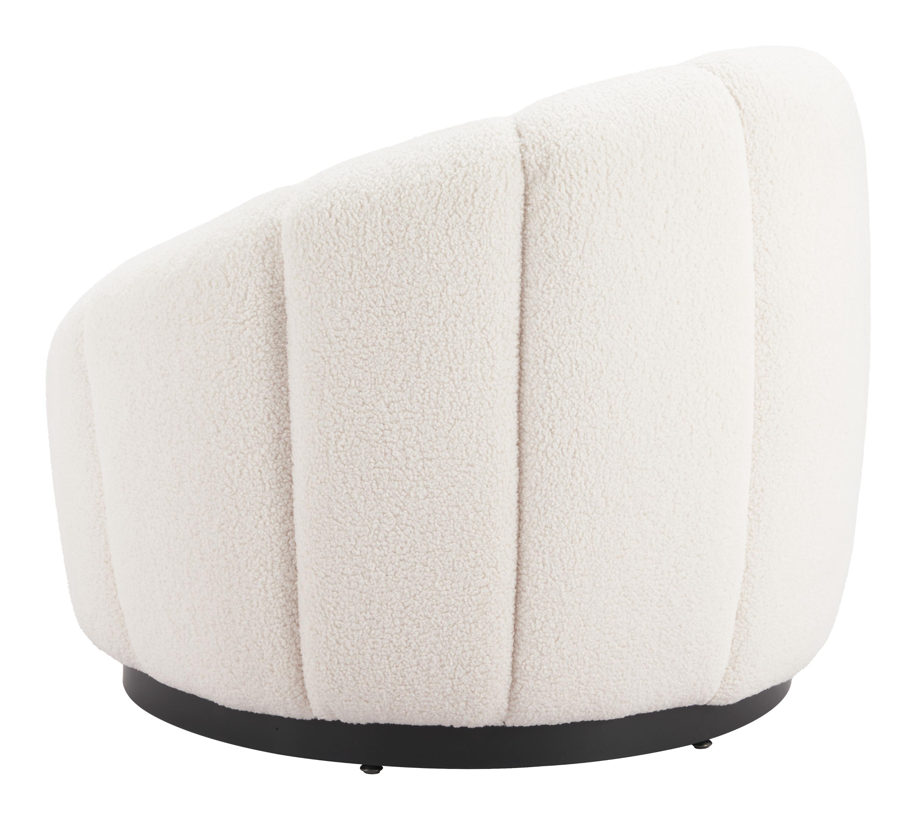 Zuo Modern Bhutan Accent Chair in Cream