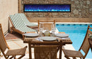 Amantii Panorama Slim Full View Smart Electric  - 88" Indoor /Outdoor WiFi Enabled Fireplace, featuring a MultiFunction Remote, Multi Speed Flame Motor, Glass Media & a Black Trim