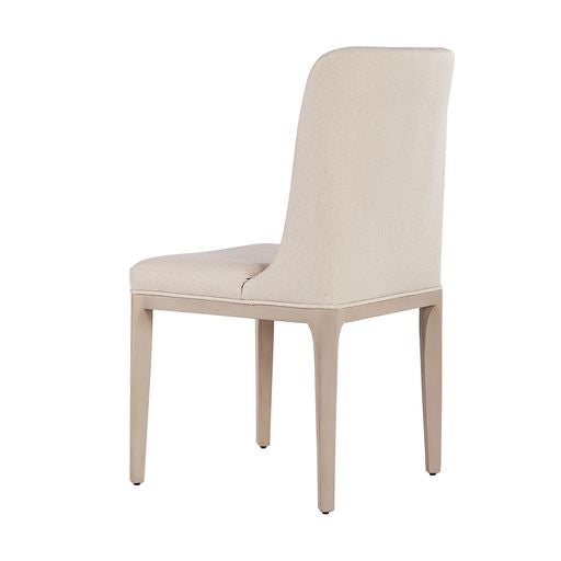 Sunpan Elisa Dining Chair in Grey Oak - Dazzle Cream / Naya Check Black / Light Oak - Mainz Cream