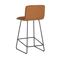 Sunpan Jovanah Counter Stool in Aosta Autumn / Aosta Jade / Bravo Black - Set of Two
