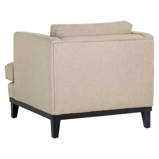 Sunpan Kaius Armchair in Limelight Oat / Limelight Silver