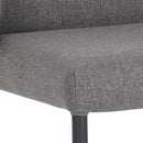 Sunpan Pearce Dining Chair Dark Grey-Abbington Navy / Light Grey-Bravo Cognac